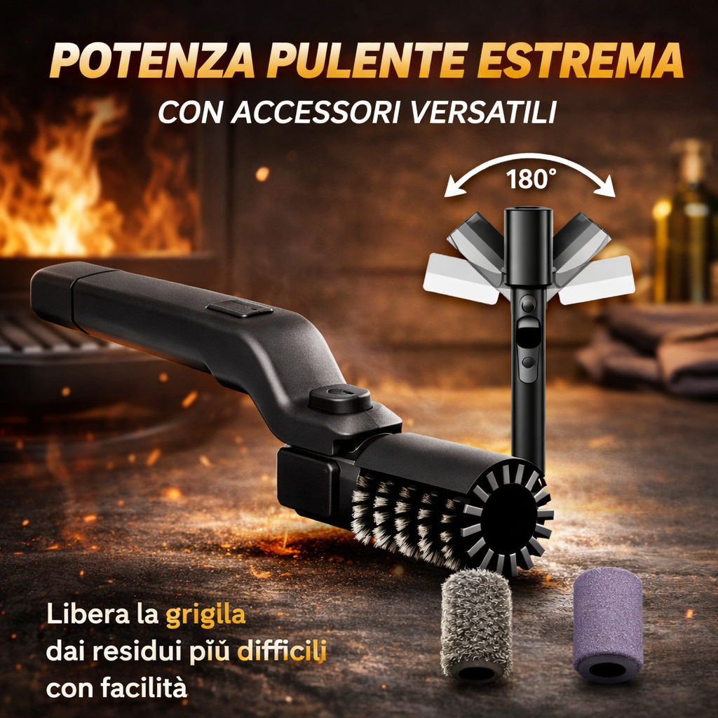 Grilliva™ – Pulitore Elettrico per Griglia