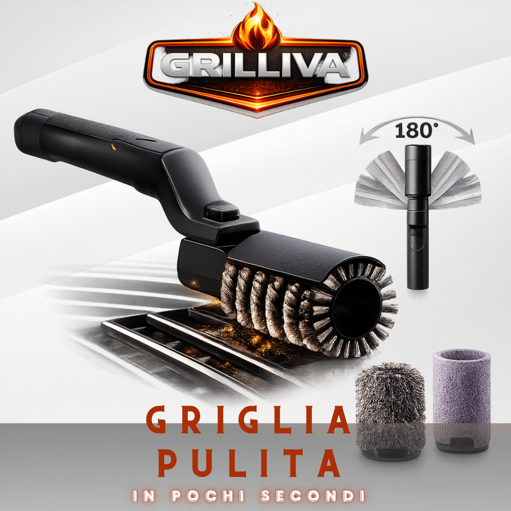 Grilliva™ – Pulitore Elettrico per Griglia