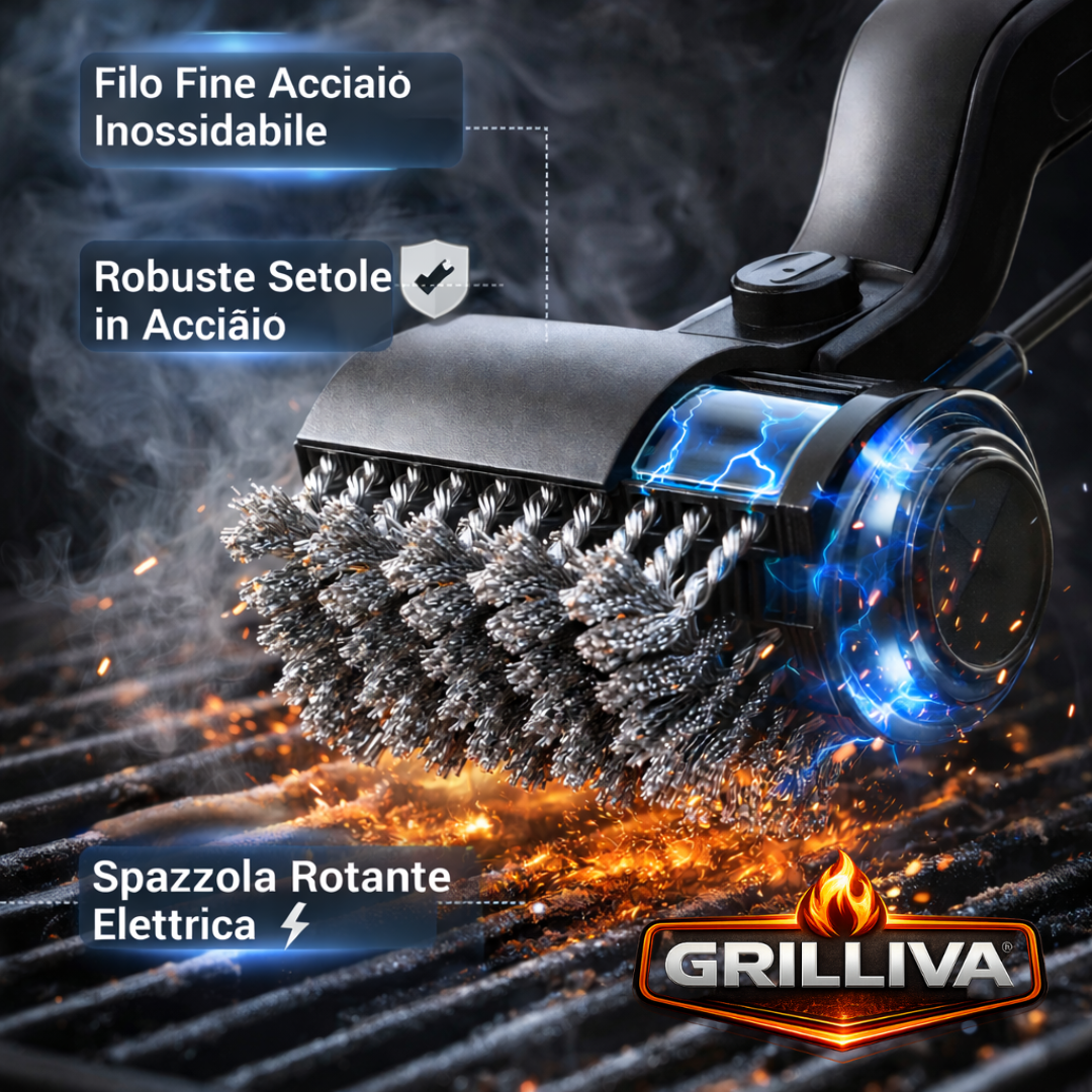 Grilliva™ – Pulitore Elettrico per Griglia